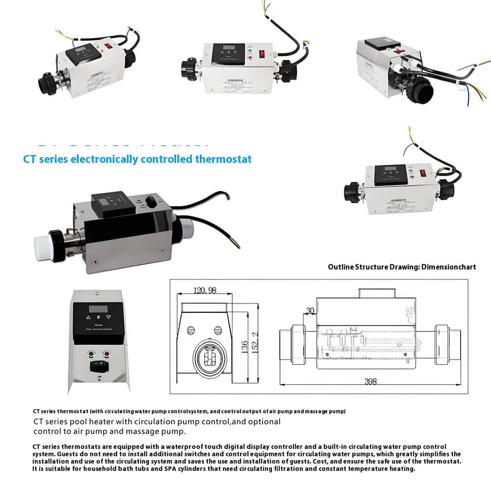 Нагреватель постоянной температуры с электронным управлением на побережье