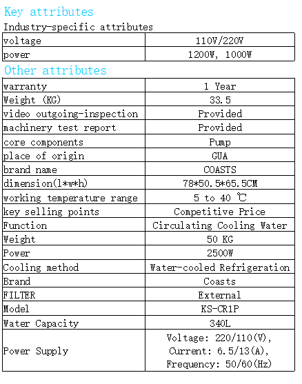 Охладитель машины с водяным охлаждением Охладитель воды мощностью 1 л.с. с сертификатом CE