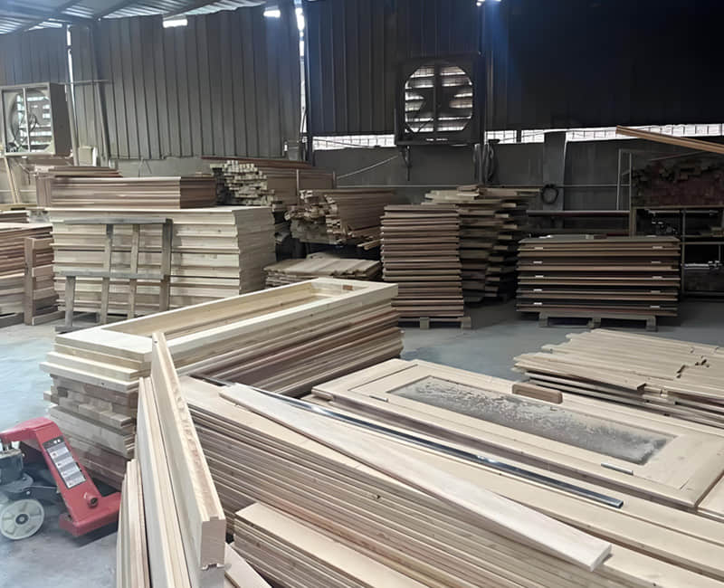 Витрина деревообрабатывающего цеха