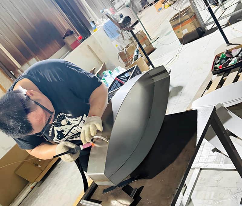 Сварная ванна из нержавеющей стали