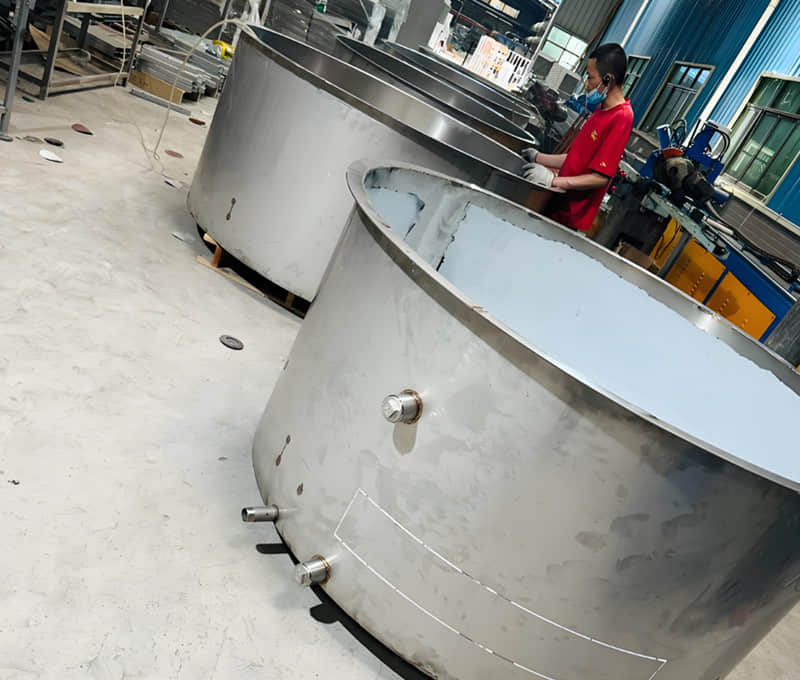 Сварная ванна из нержавеющей стали