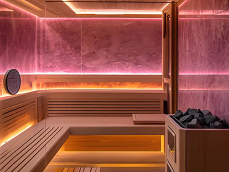 Why is the choice of sauna stone important?