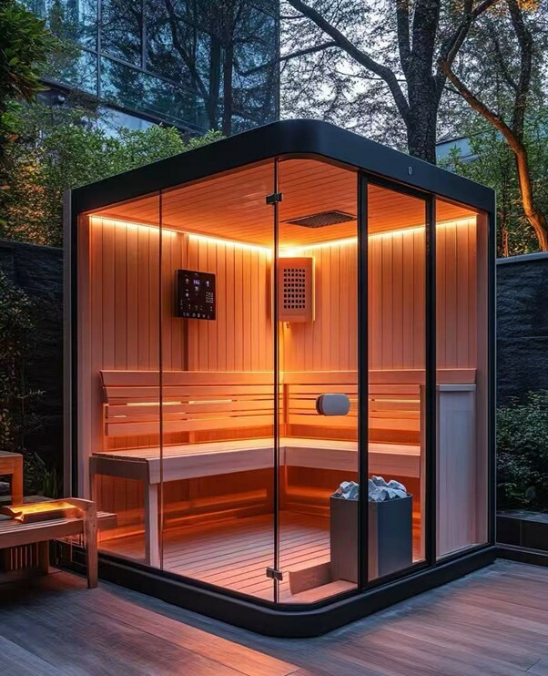 Private garden sauna